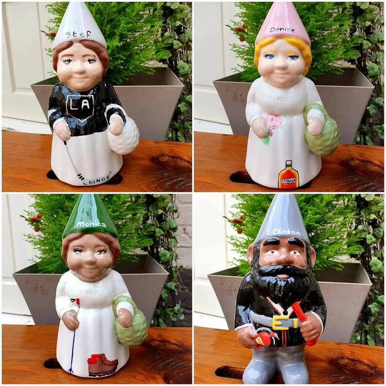 Personalised Gnome Ceramic Gnome Indoor Gnome Unique Gift Etsy