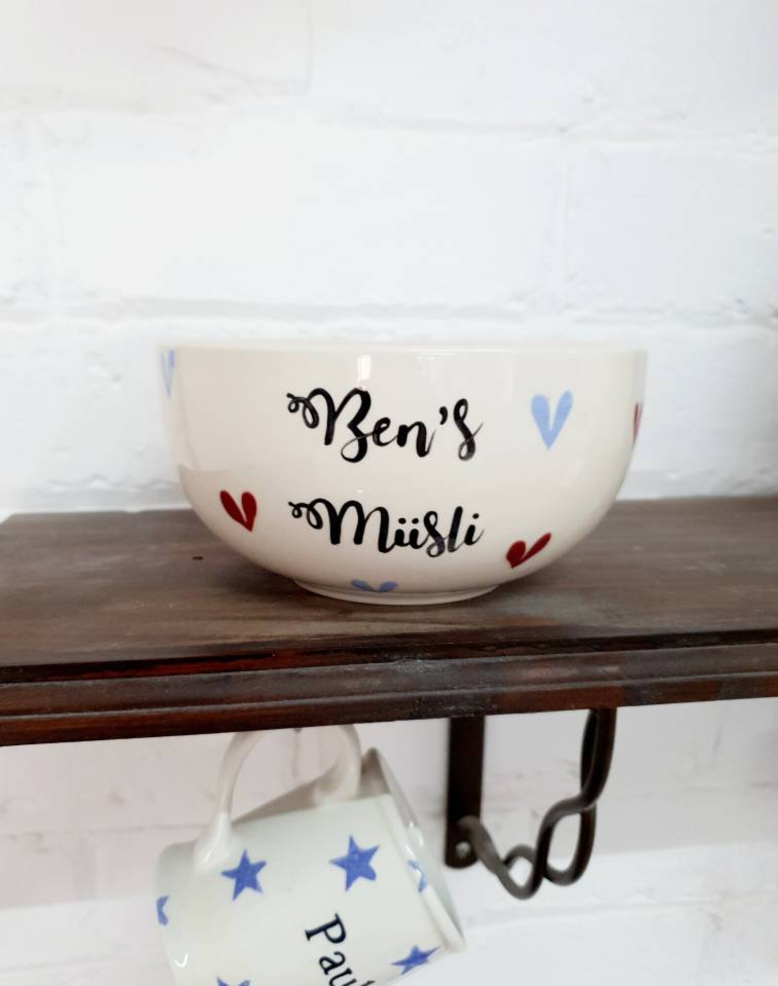 Personalised Cereal Bowl Hand Painted Ceramic Bowl Etsy UK