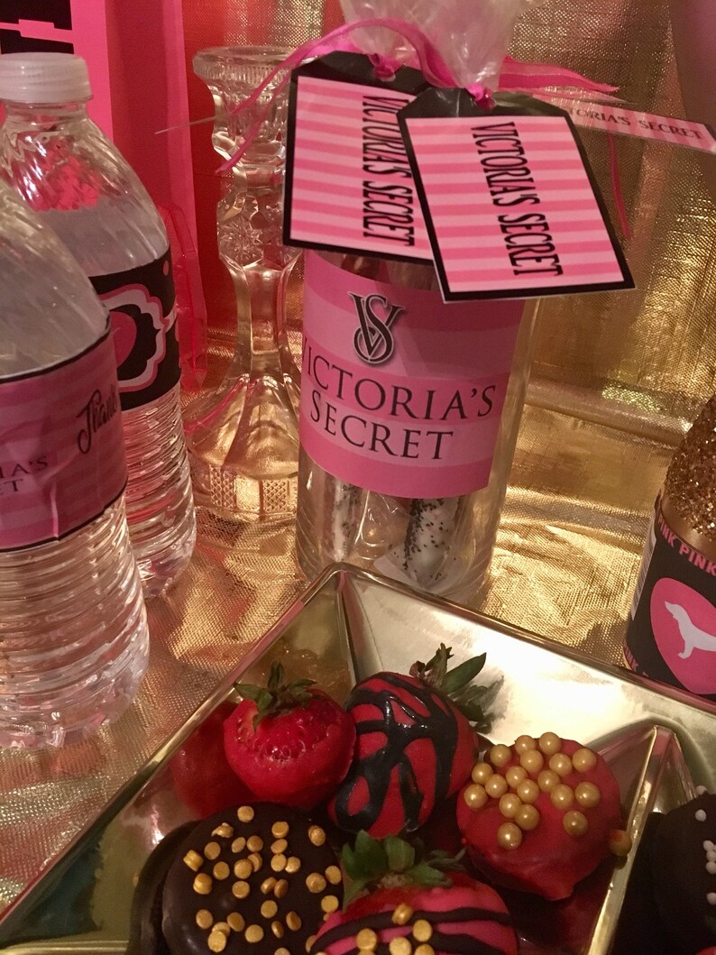 Victoria Secret Pink Party Supplies Victoria secret Pink Etsy