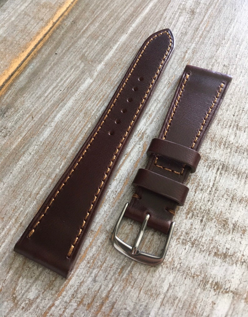 oxblood watch strap