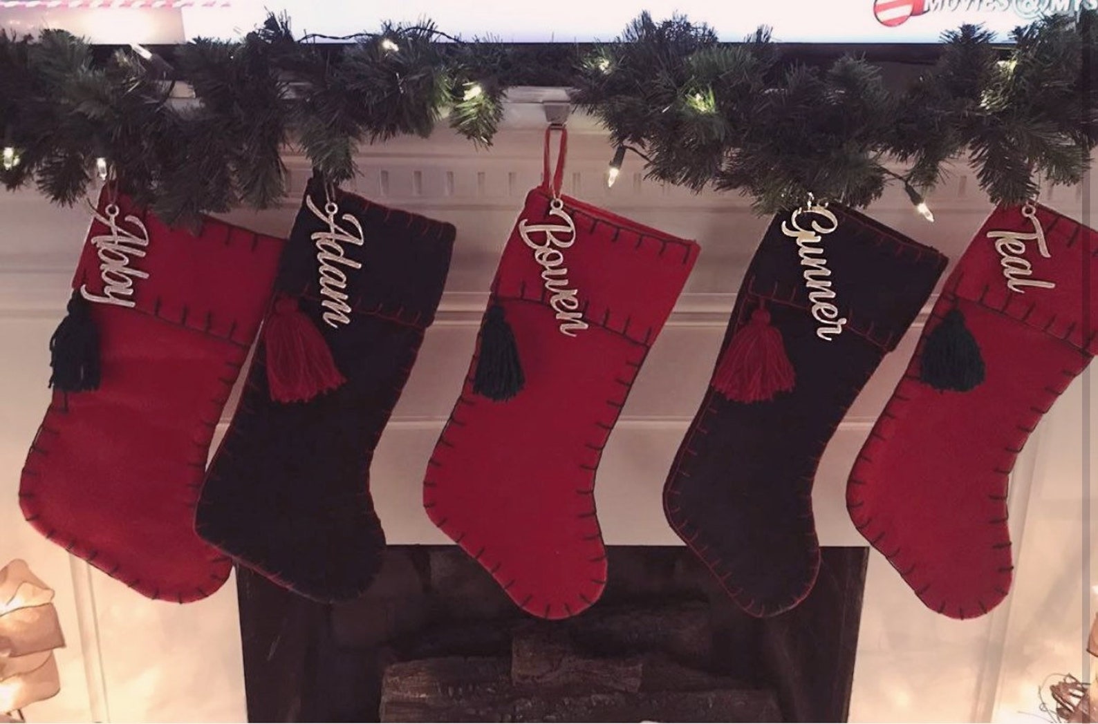 Christmas Stocking Names Etsy