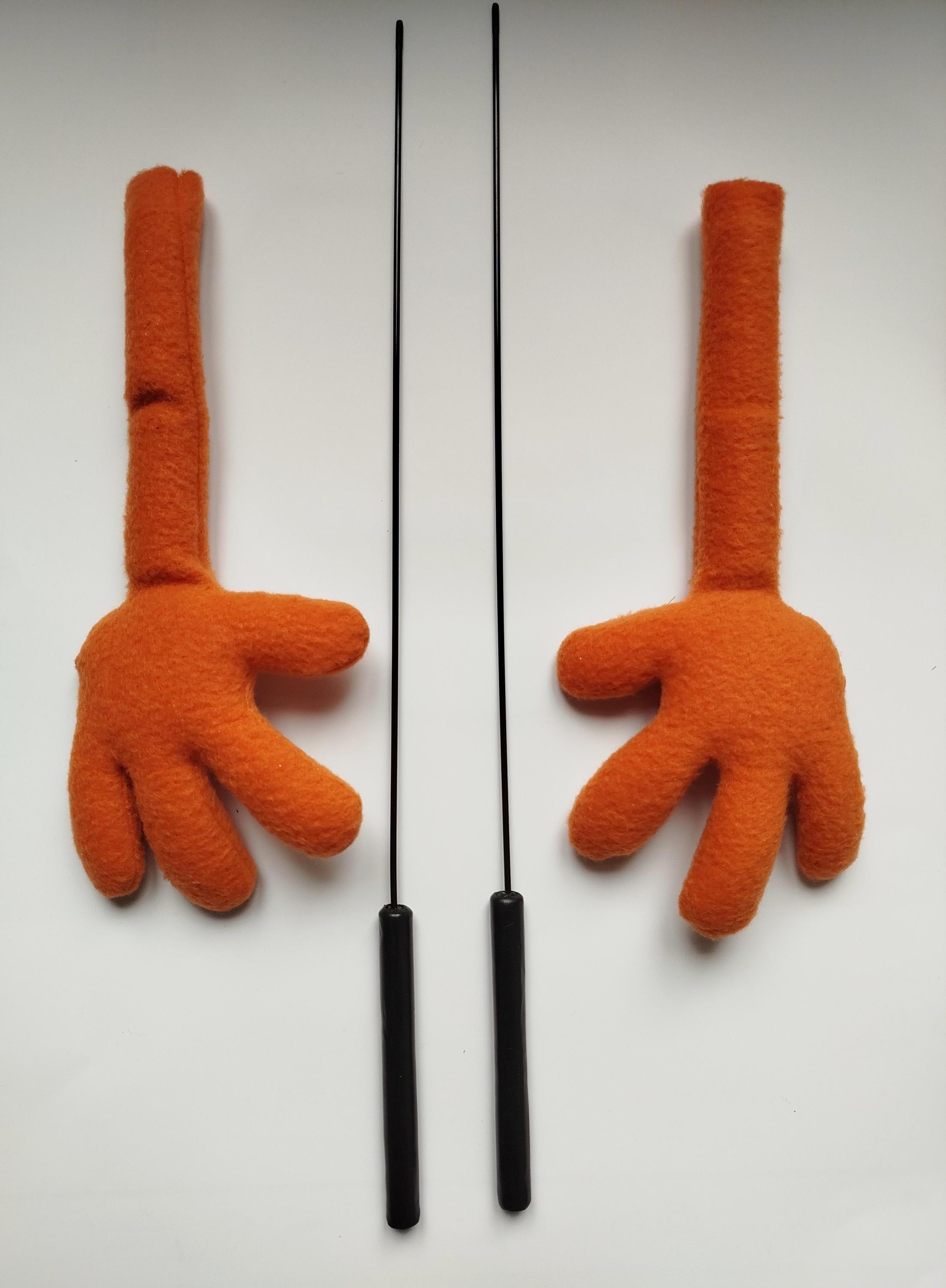 Muppet Rods A Pair of Arms With Rods That Dream of Holding Flowers, High-fiving ...