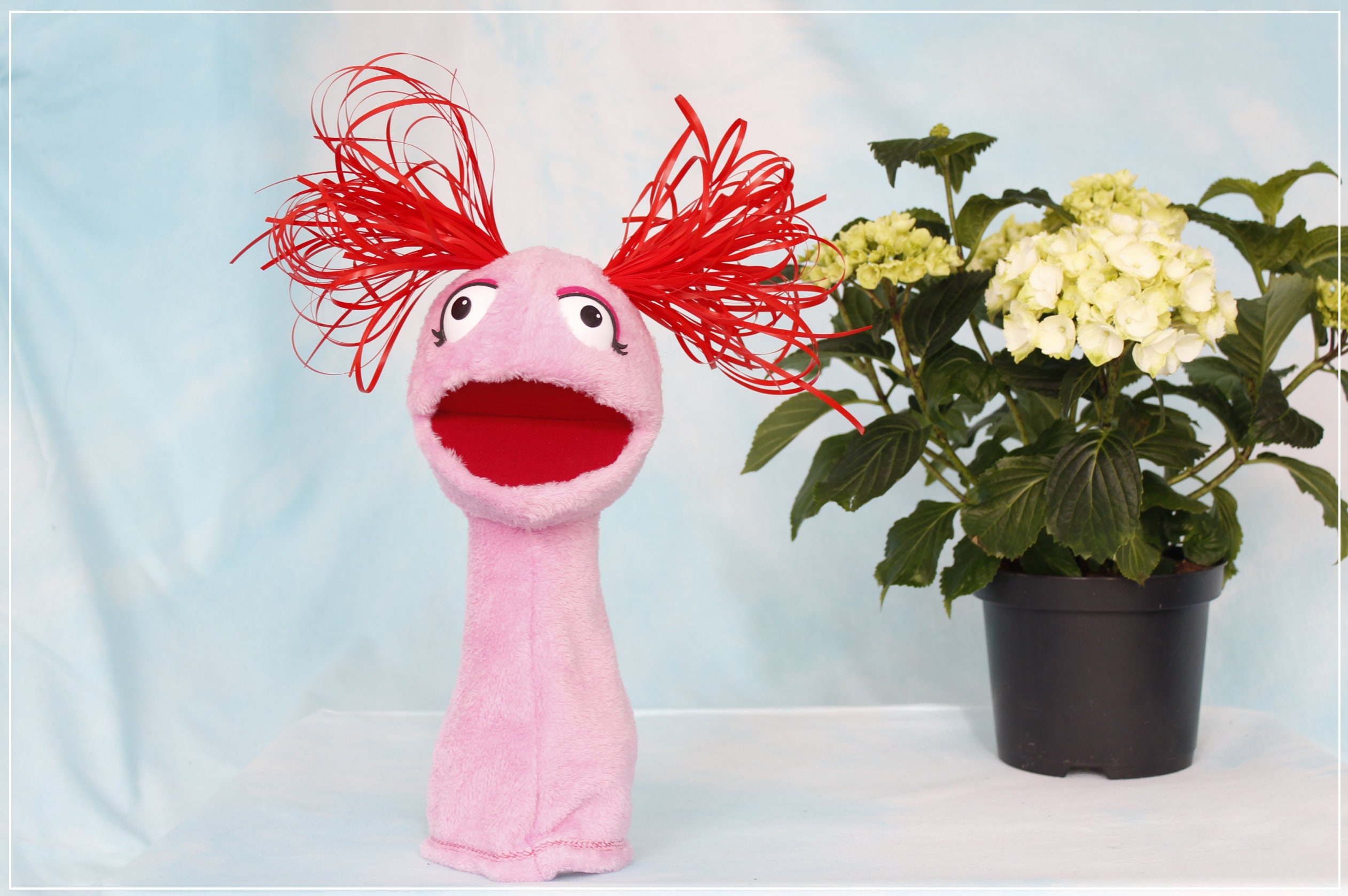 Berta a Muppet Who Likes Pink Things and Pickles Hand - Etsy