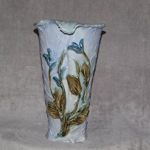 Pottery Vase, Blue Vase, Handmade Vase, Fine Art Vase, Ceramic Vase, Clay, Vase