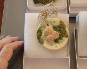 Handmade porcelain jewelry,