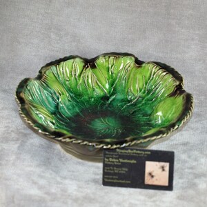 Pottery Bowl Wheel Thrown Bowl Fruit Bowl Candy Bowl Green - Etsy