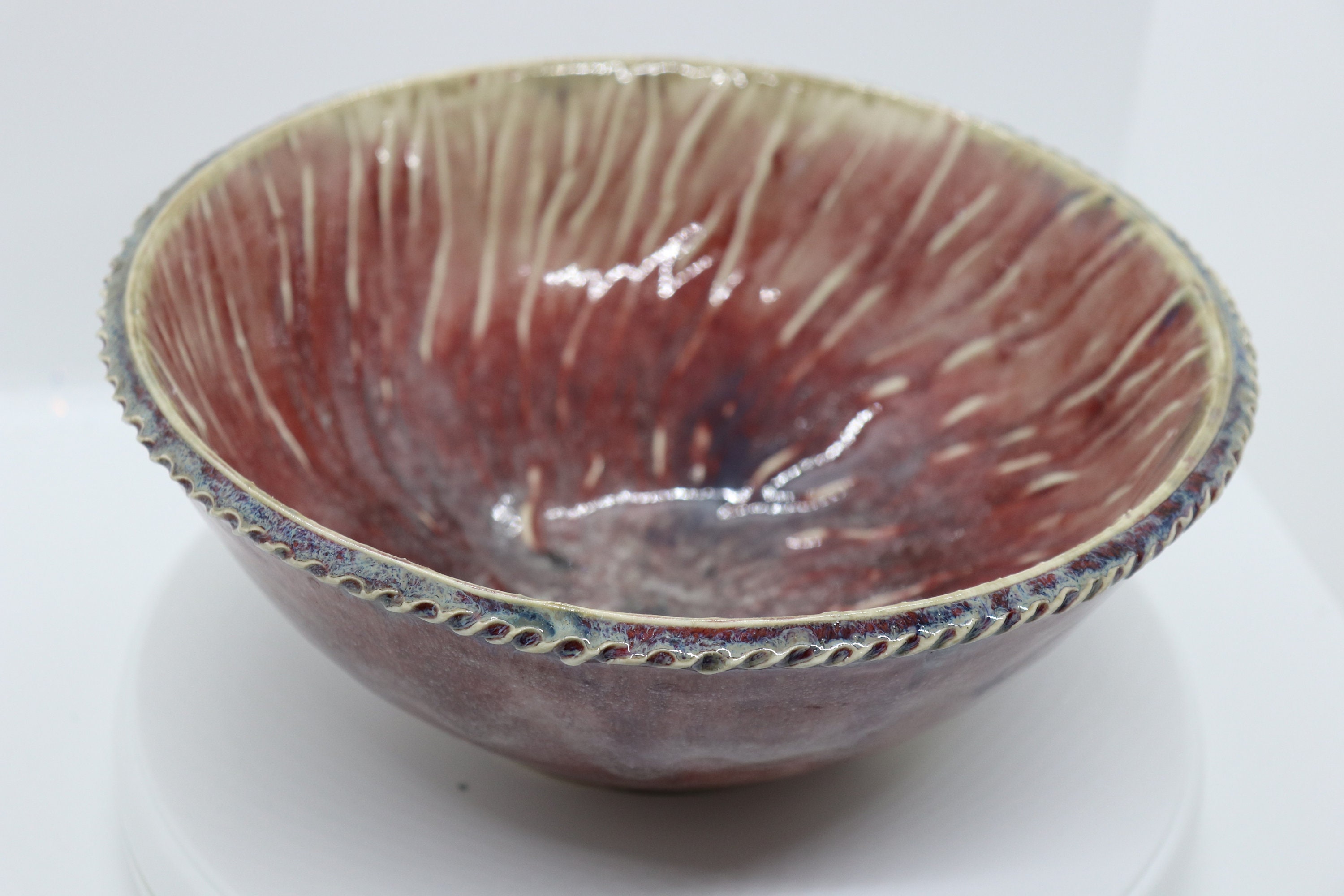 Handmade Red Pottery Bowl, Clay Bowl, Red Clay Bowl, Clay Bowl Gift