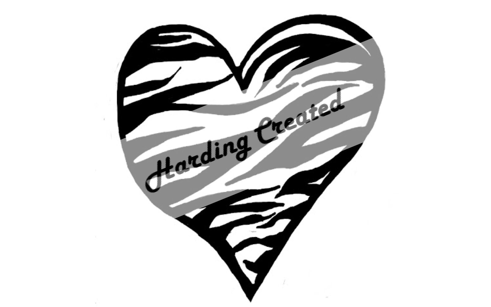 Zebra Heart Svg Png Dxf Animal Print Love Silhouette Cricut Etsy