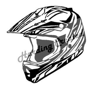 Helm svg jpg png dxf Cricut Silhouette Extrem Moto Motocross Schnittdatei