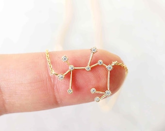 Gold Sagittarius Necklace, Zodiac Jewelry,Celestial Jewelry, Constellation Necklace , November, December Birthday Gift,Bridesmaid Gift