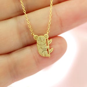 Dainty Necklace, Gold Koala Necklace,Bridesmaid Gift,Birthday Gift,Koala Necklace, Cute Animal Necklace