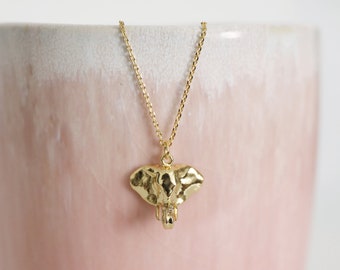 Elephant Necklace, DaintyGold Elephant Necklace, Birthday Gift, Lucky Charm Necklace,Bridesmaid Gift,Mothers Day Gift