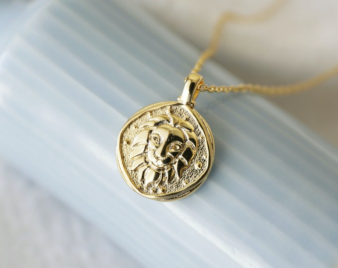 Dainty Lion Charm Necklace, Lion Necklace, Dainty Necklace, Birthday Gift, Layering Necklace, Leo Necklace