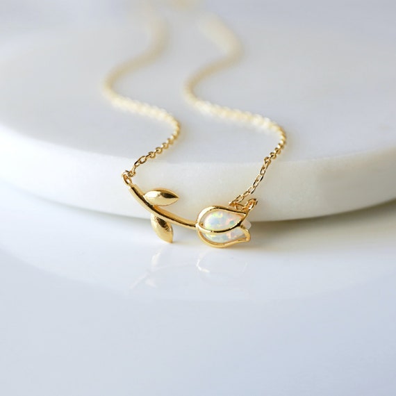Tulip necklace best sale gold