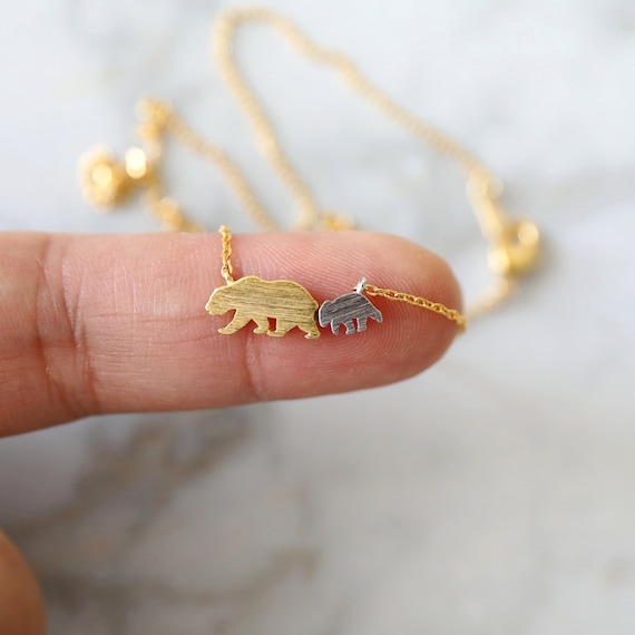 mama bear necklace gold