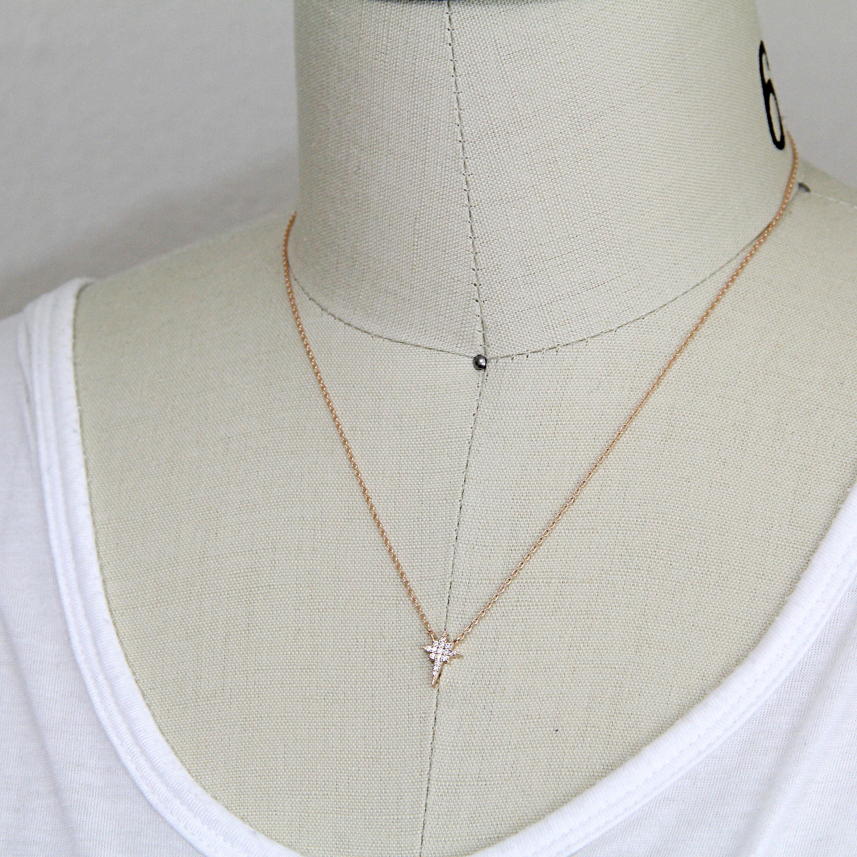 Star Blossom Pink Gold Necklace