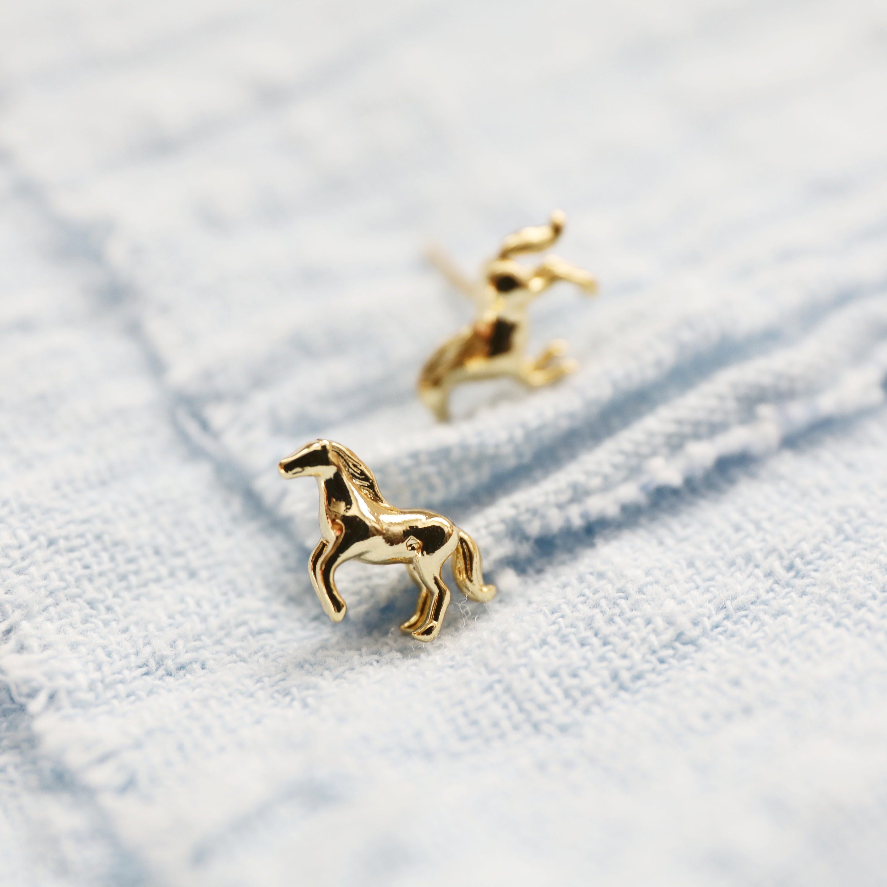 ◆STONEHENgE◆ Unicorn 14K Earrings STONE HENgE] 韓国☆14K Gold☆Unicorn horn cubic Earrings