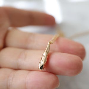 Sierlijke druppelketting, ketting met hanger, gouden ketting met druppelhanger