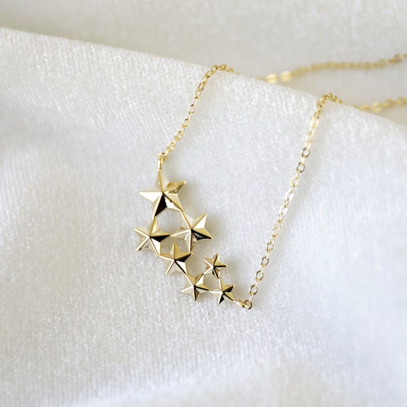 Gold Star Pendant Necklace - Etsy 