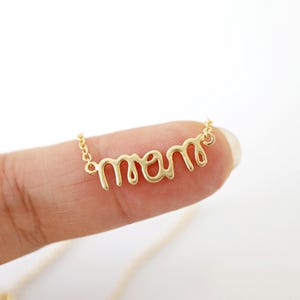 Collier pour maman, collier à breloques en or délicat pour maman, cadeau pour la fête des mères