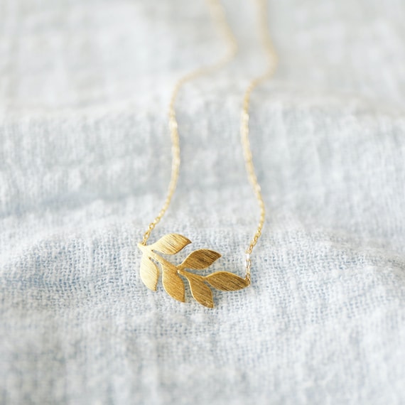 Dainty gold sale charm necklace