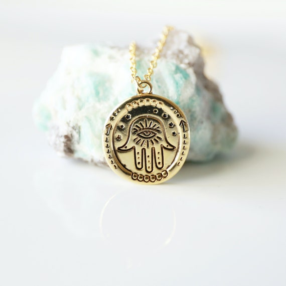 Etsy shop hamsa necklace