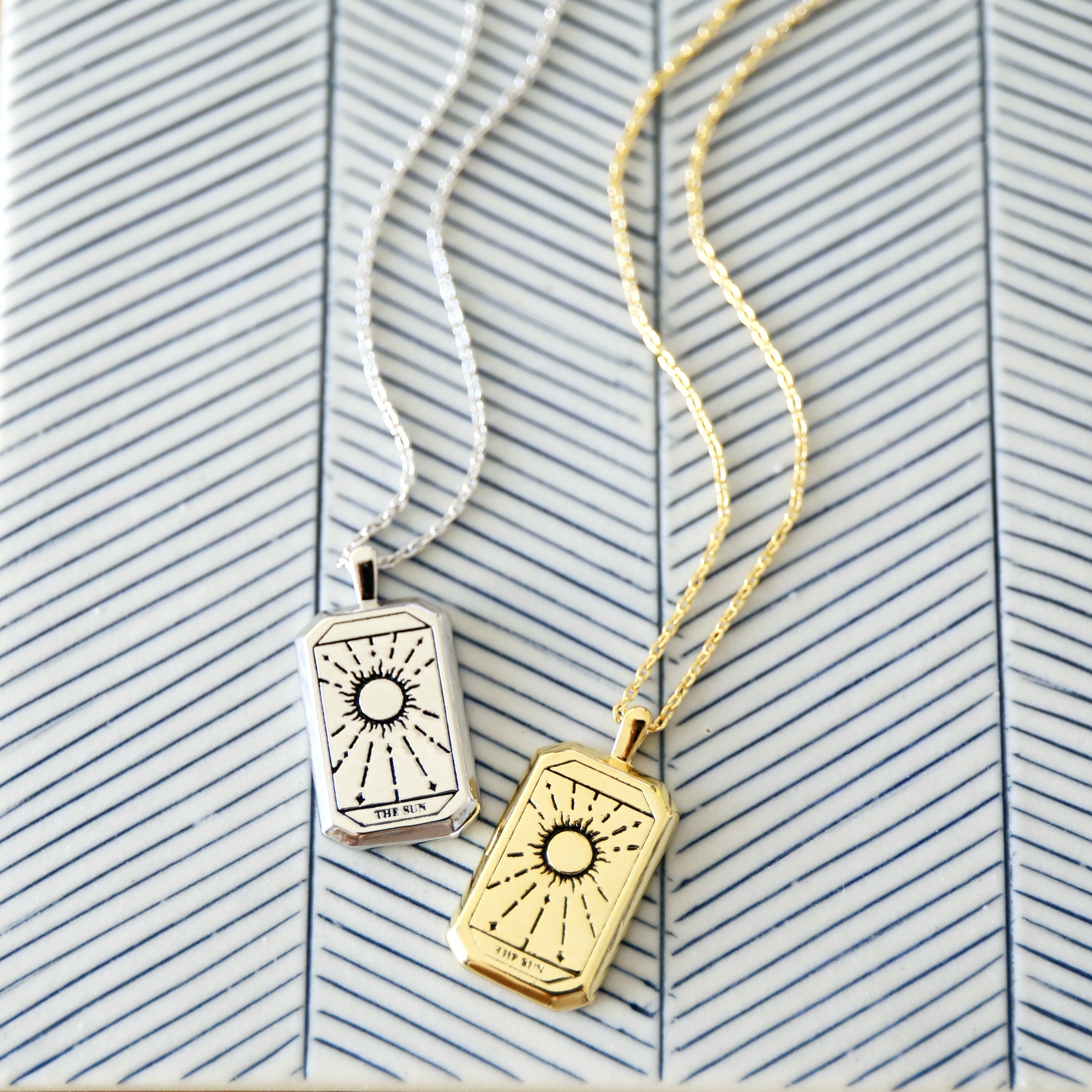 Sun Necklace Tarot Card the Sun Pendant 