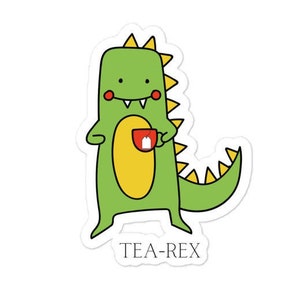Bubble-free “Tea-Rex” stickers