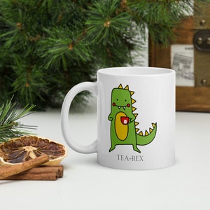 Glossy “Tea-Rex”  mug