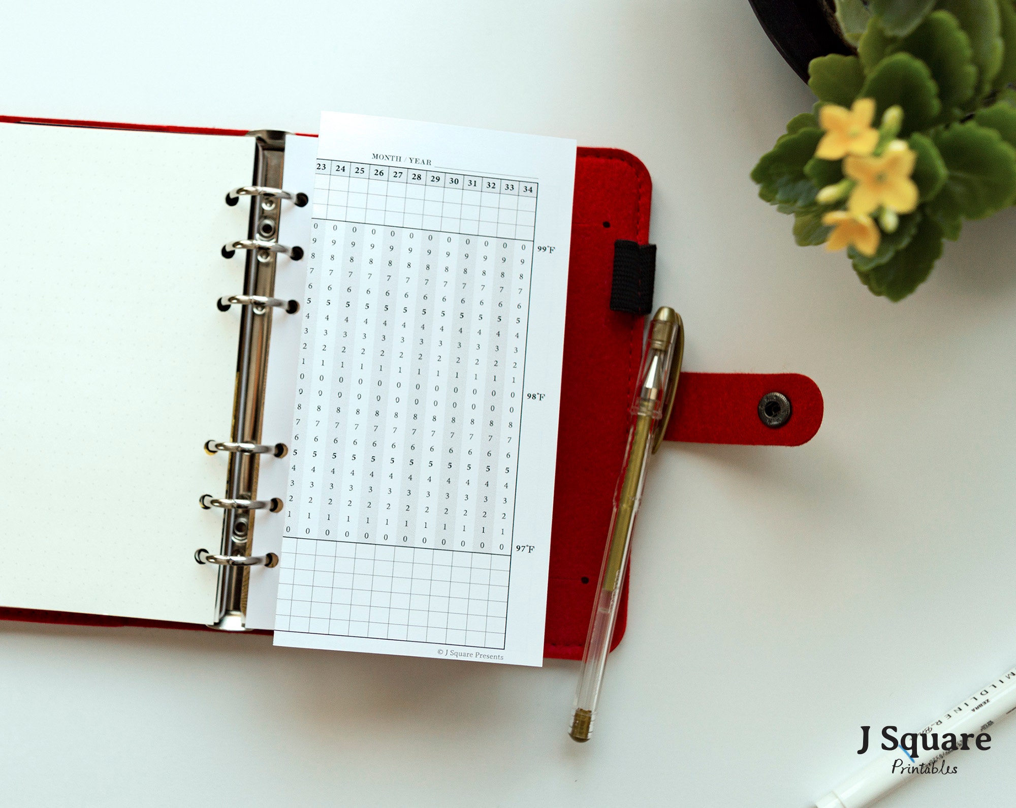 Printable Fertility Tracker Horizontal Layout Personal - Etsy