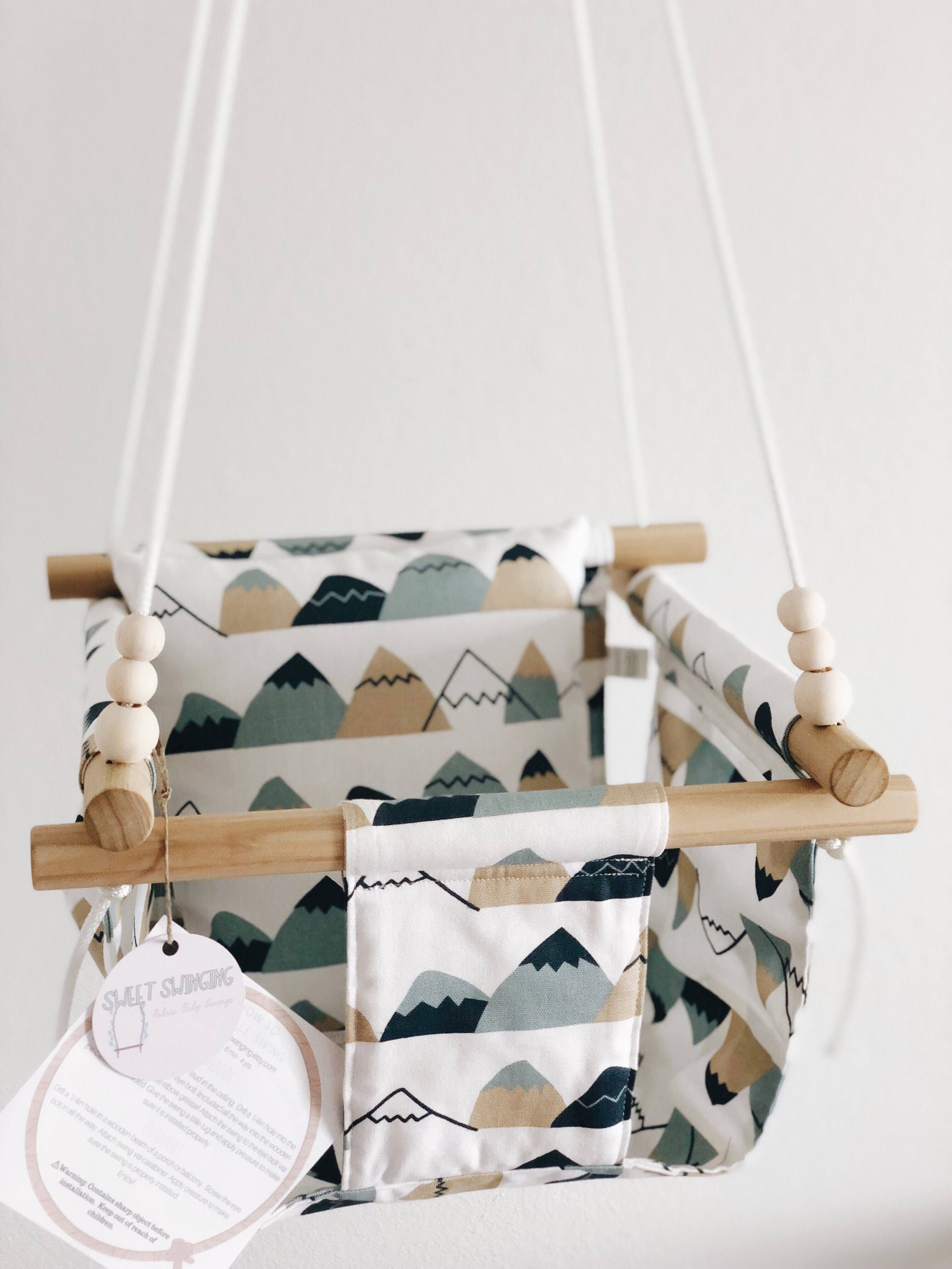 Berg-Kinderzimmer Outdoor-Schaukel Babyschaukel Kleinkind | Etsy