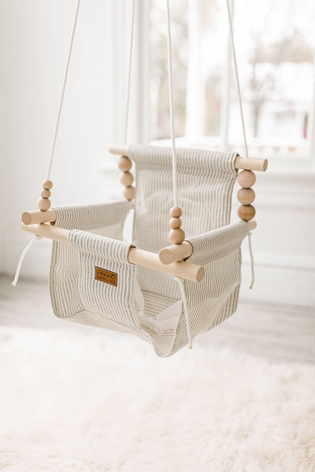 Hamaca Eléctrica Para Bebés Baby Swing Capuccino con Ofertas en