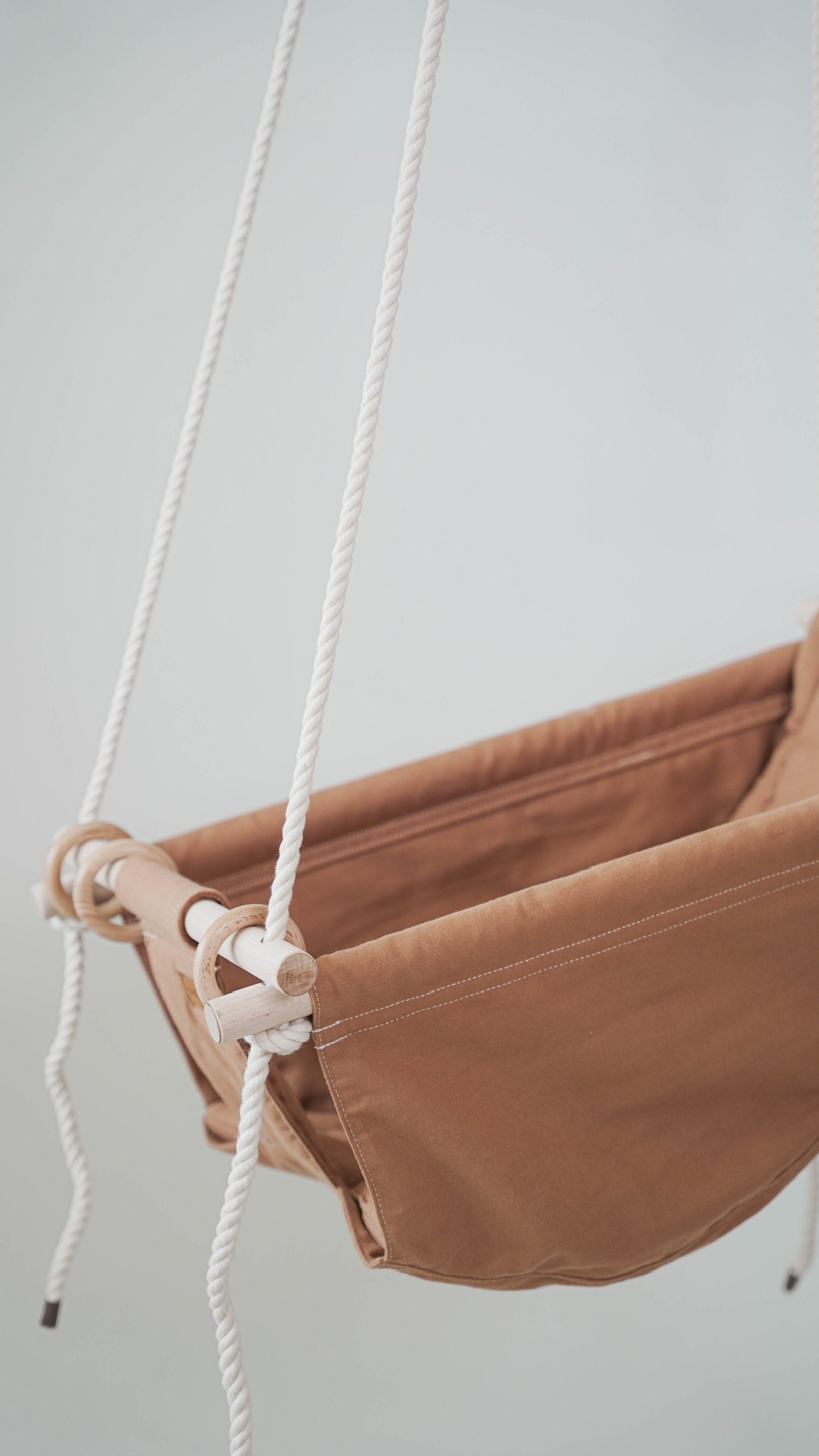 Grow With Me Swing Nutmeg baby shower gift minimalist baby Etsy