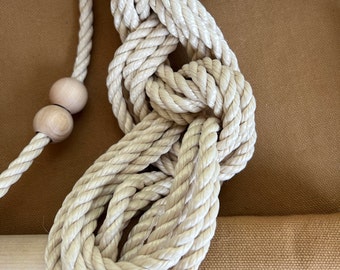 Custom Length Twisted Rope 8 ft, 9 ft, 10 ft ceilings