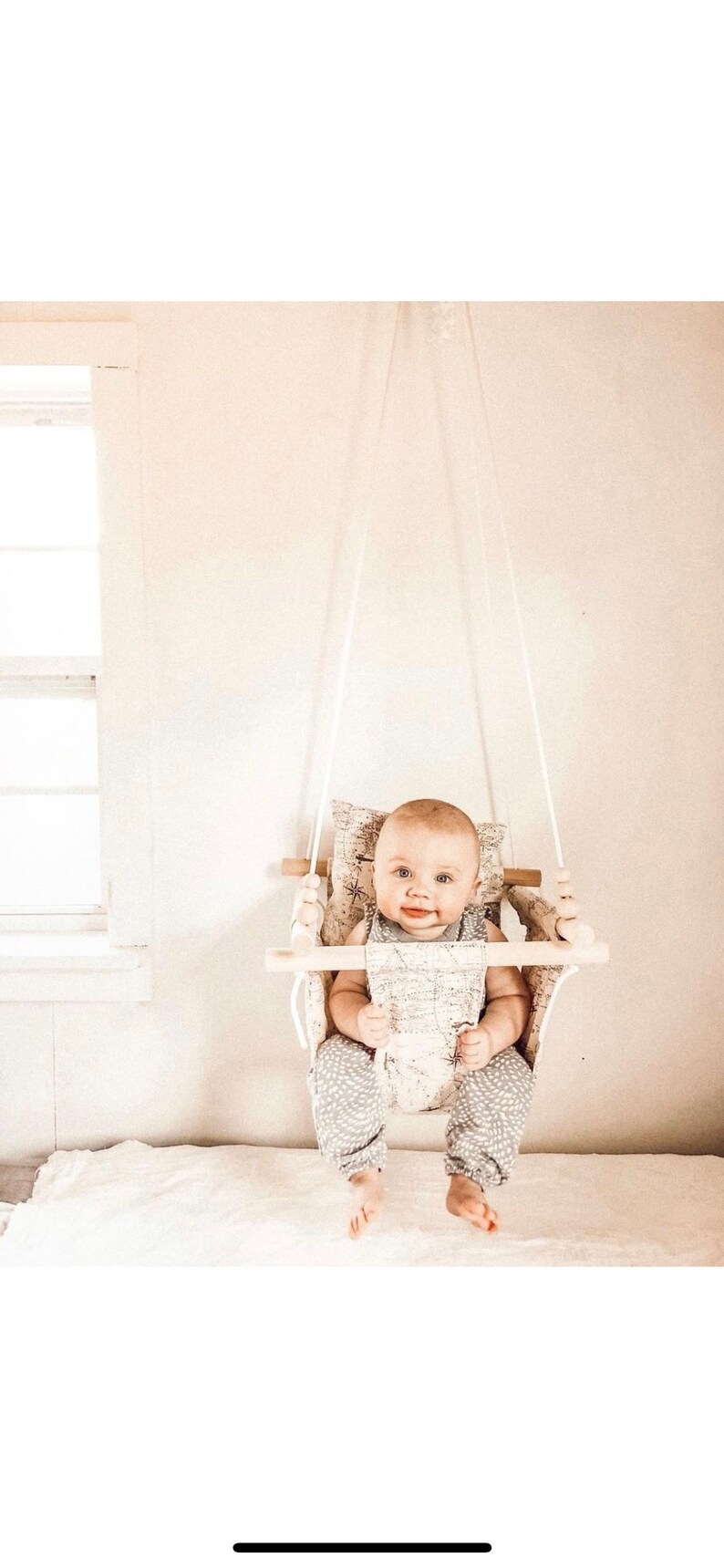 Map Swing Baby Swing Baby Fabric Swing Indoor Swing Outdoor Swing Porch Swing Nursery Decor Toddler Swing Wooden Swing Map Fabric
