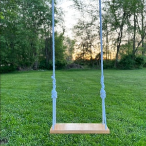 Bench Style Swing | Tree Swing | Rope Swing | Backyard Swing | Hickory Wood Swing | Porch Swing