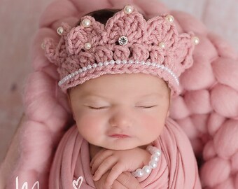 Meerjungfrau Baby Fotokleidung 3er Set – Häkelkostüm Mit Schwanz & Stirnband Für 0-6 Monate