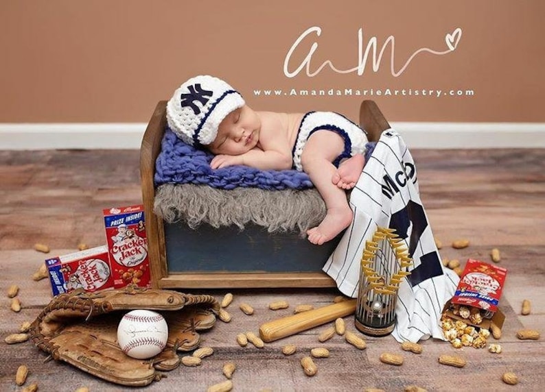 Baby Baseball Outfit prop Yankees NY