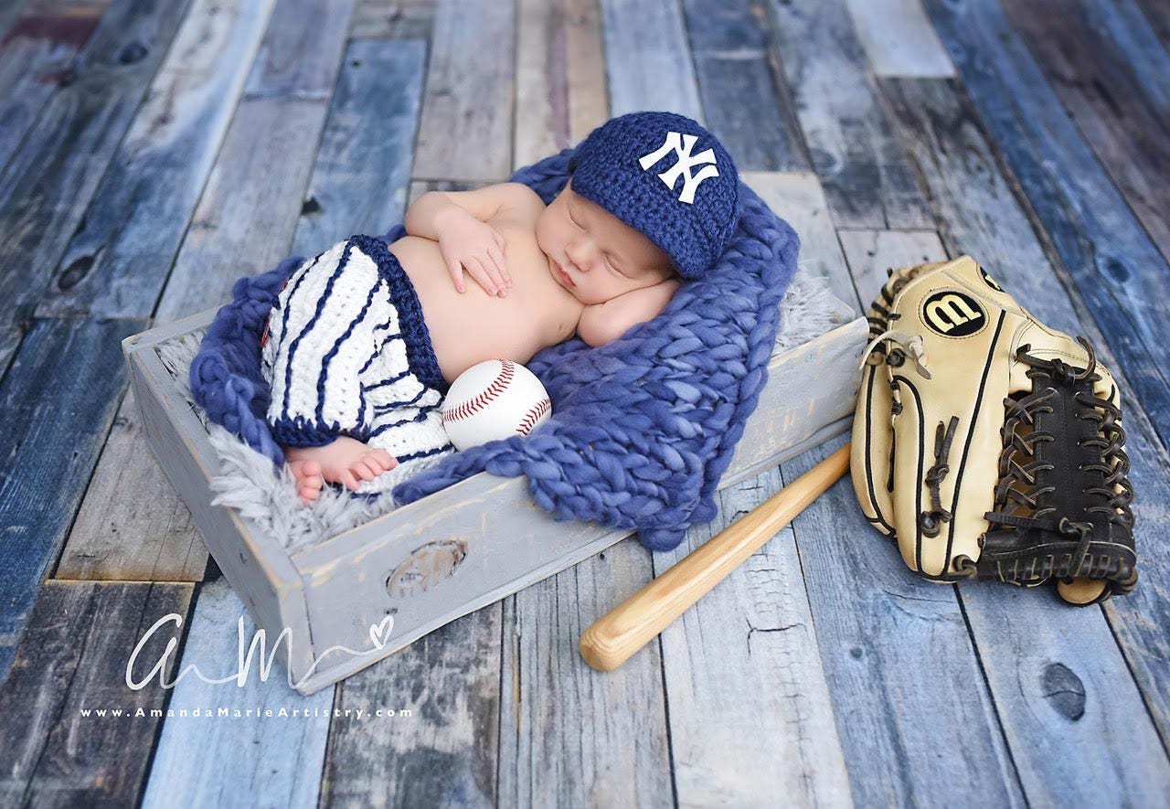 Baseball Outfit Baby Baseball Cap Pants Crochet Baby - Etsy
