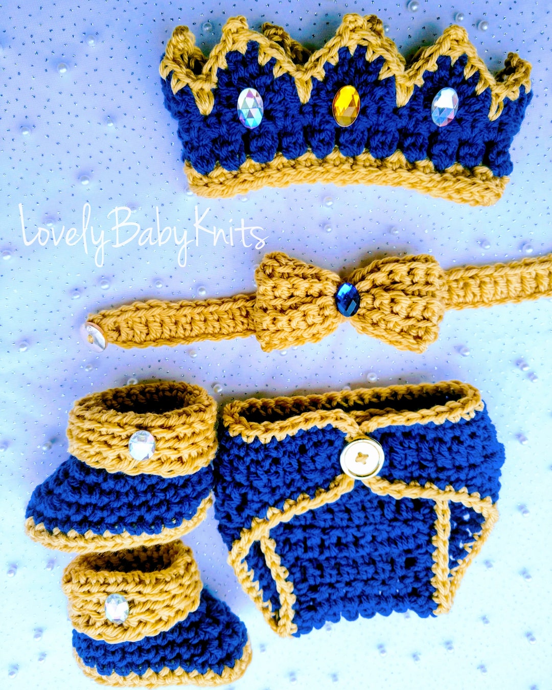 Crochet Baby King Crown Diaper Cover Crochet Crown Baby - Etsy