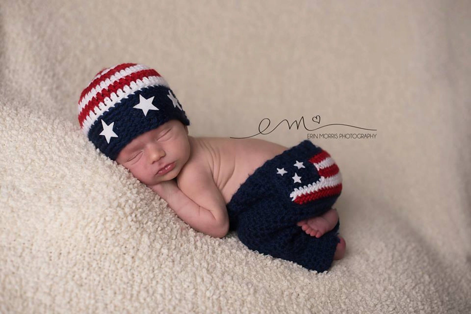 Baby Boy American Flag Baby Crochet Pants and Hat American Etsy