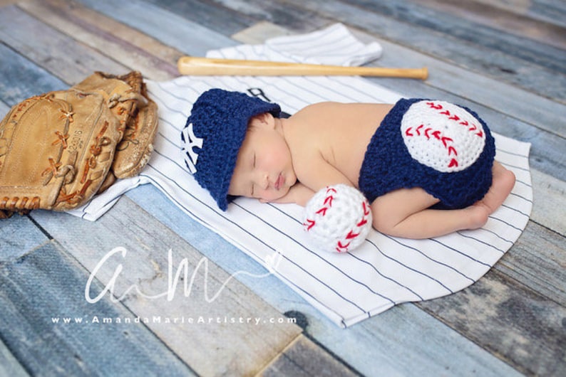 Baby Boy Baseball Outfitbaseball Cap & Diaper Cover Set Etsy