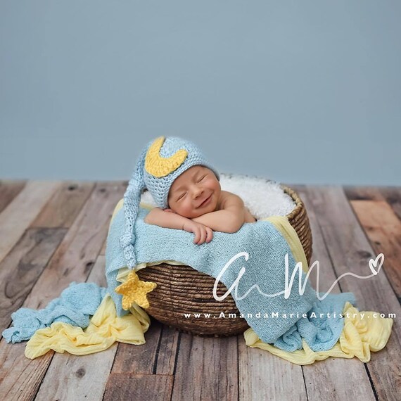 MOON and STAR Newborn Baby Boy or Girl 