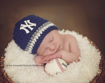 Baseball Photo Prop Hat Diaper Cover Baby Gift Newborn New York Yankees Baseball Crochet Baby Shower Gift coming Home Outfit Etsy Canada