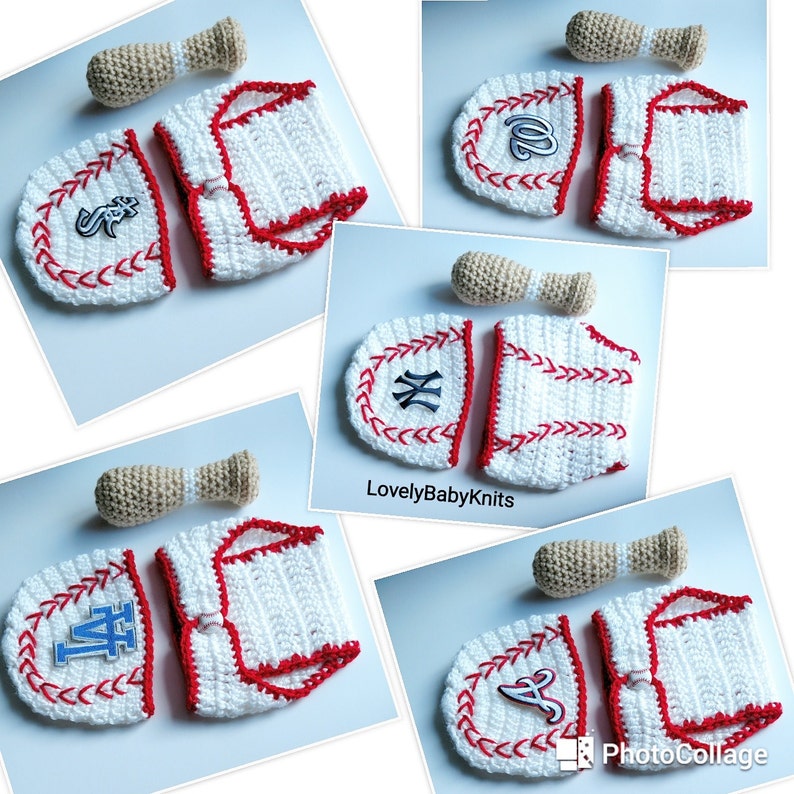 Baby Boy Baseball Bat Crochet Baseball Diaper Cover Baby Etsy