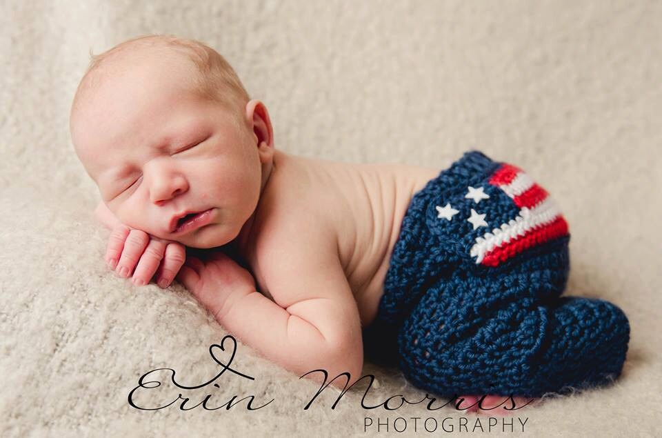 Baby Boy American Flag Baby Crochet Pants and Hat American Etsy