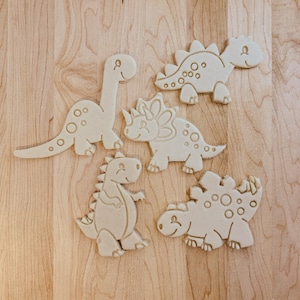 Dinosaur Cookie Cutter Set (5) Detailed