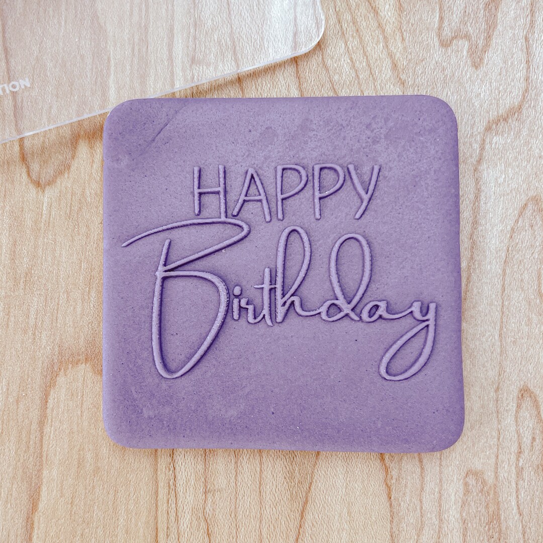 Embosser Script Happy Birthday Script Embosser With 2.5