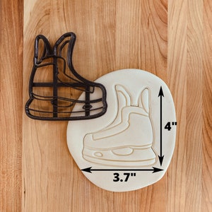 Hockey Skate Cookie, Fondant or Clay Cutter
