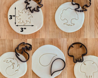 Magic the Gathering Inspired Symbols Cookie Cutter Kit